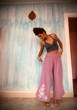 Load image into Gallery viewer, Gardenia Block Print Flowy Pants
