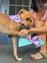 Load image into Gallery viewer, All-Purpose Towel Purple Hibiscus