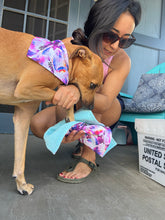 Load image into Gallery viewer, All-Purpose Towel Purple Hibiscus