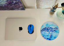 Load image into Gallery viewer, Blue Honu Mousepad/Hot Pad