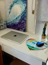 Load image into Gallery viewer, Anuenue Chinaman's Hat Heart Mousepad/Hot Pad