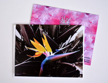 Load image into Gallery viewer, Purple Bird of Paradise Greeting Card