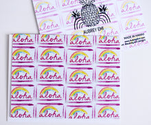 Load image into Gallery viewer, Aloha License Plate Greeting Card