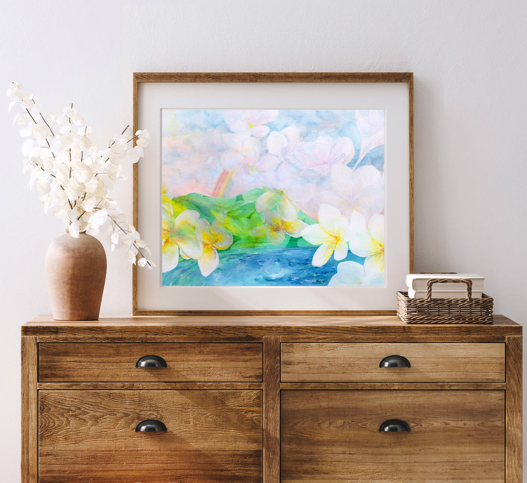 Plumeria Skies Wall Art