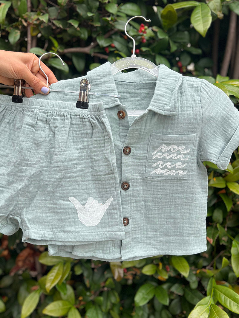 Cotton Gauze Boys Set