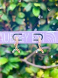 Gold Rainbow Earrings