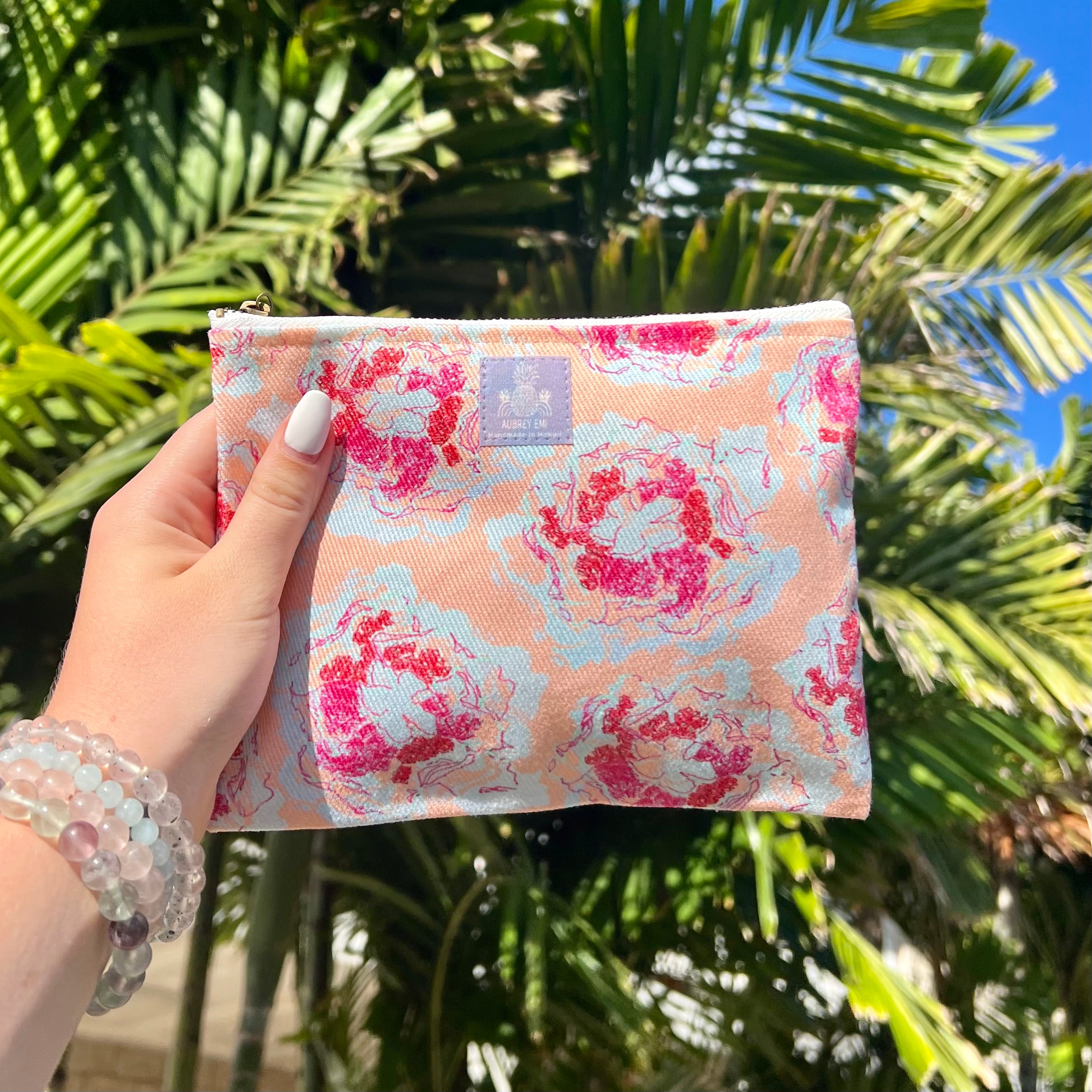 Summer Time Hibiscus Small Pouch