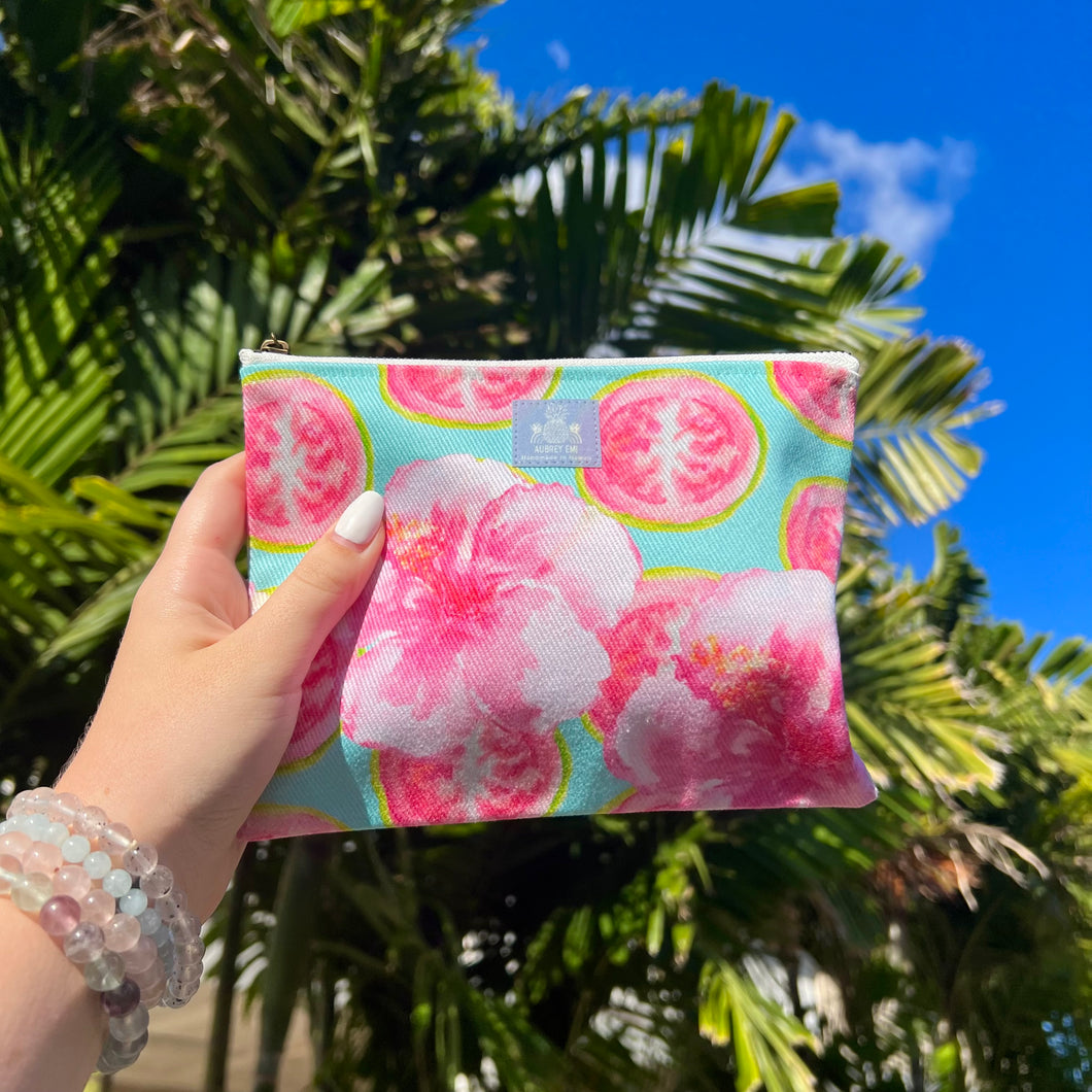 Guava Hibiscus Small Pouch