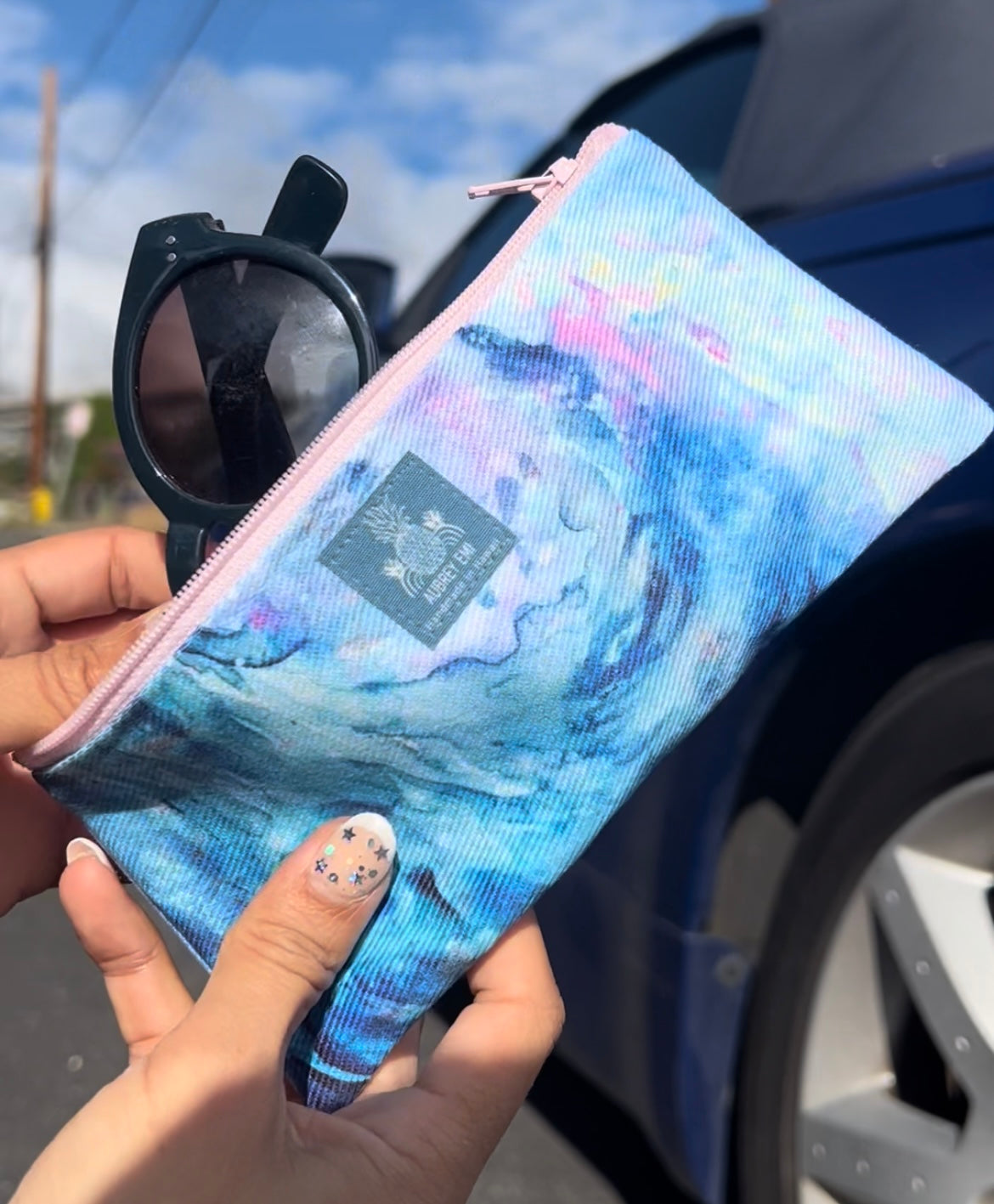 Blue Wave - Sunglasses Pouch