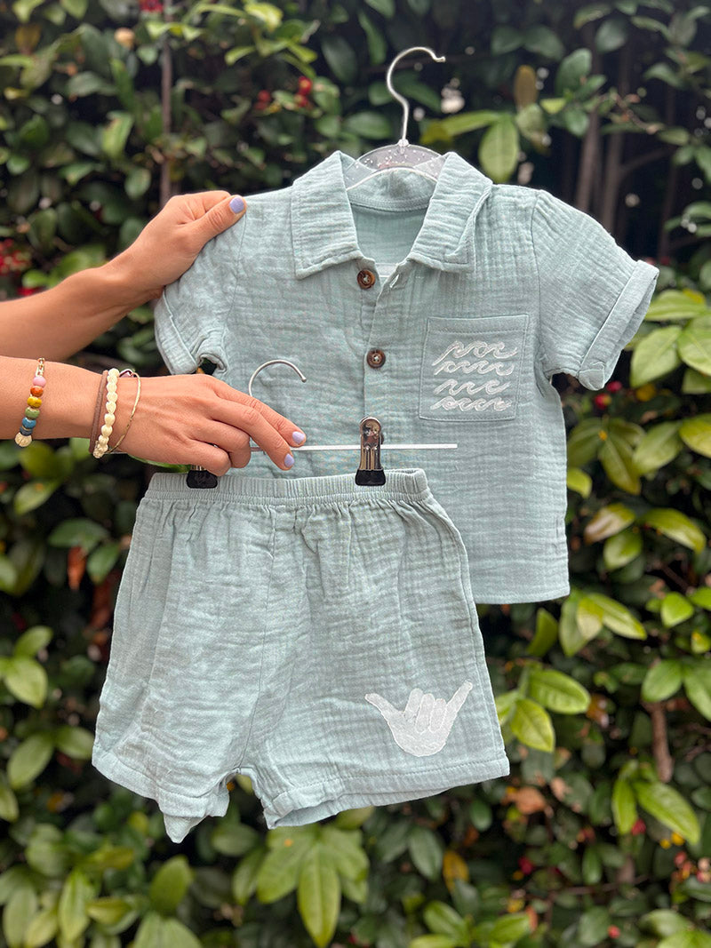 Cotton Gauze Boys Set