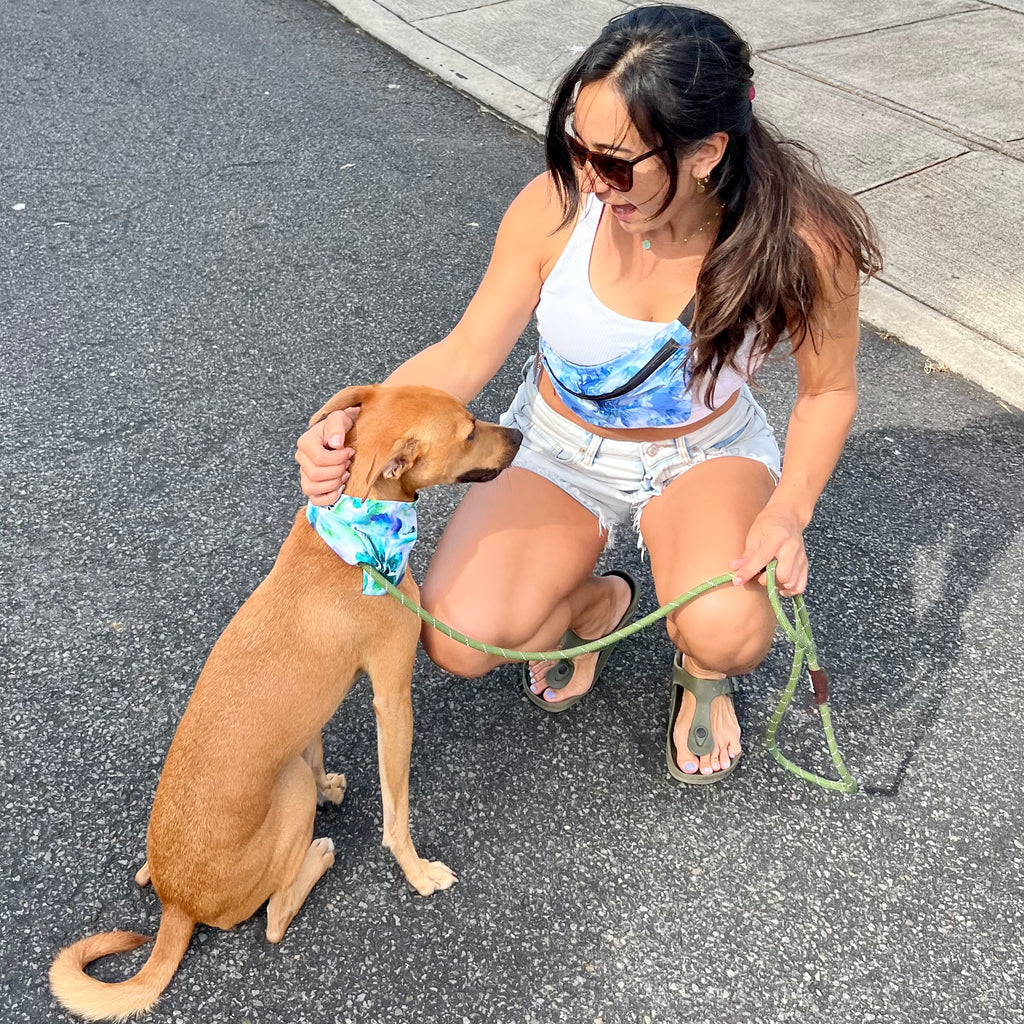 Blue Hibiscus Fanny Pack