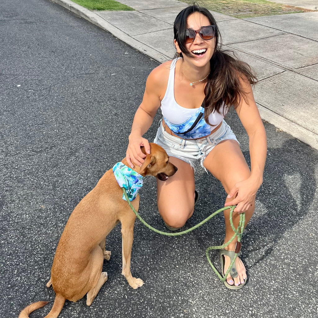 Blue Hibiscus Fanny Pack