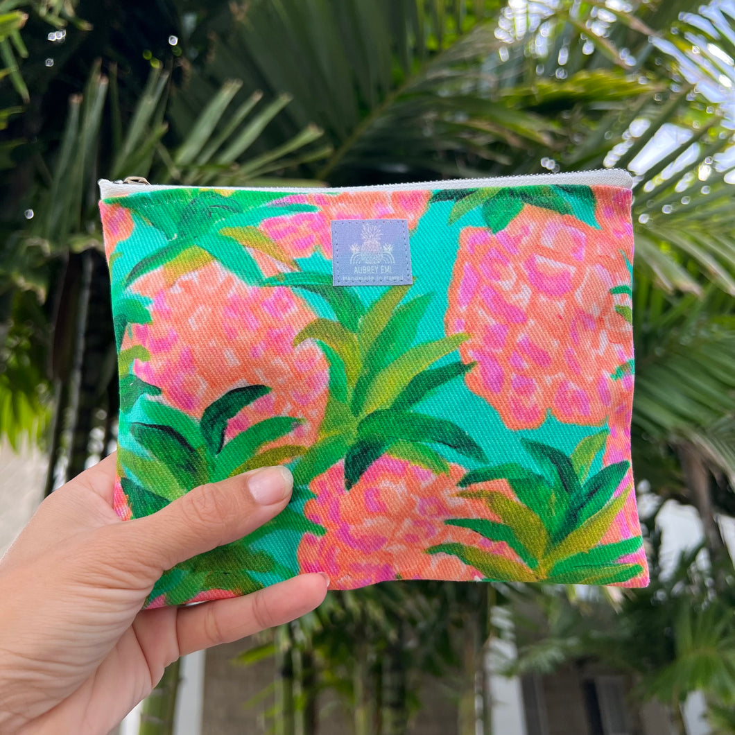 Neon Pineapple Small Pouch