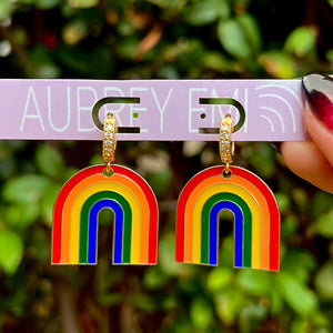 Love is Love Rainbow Earrings