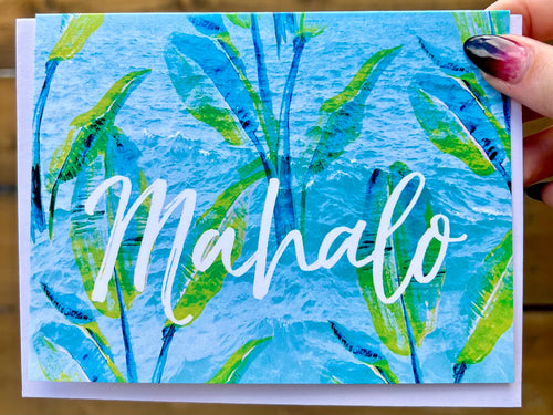 Ocean Banana Mahalo Greeting Card