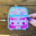 Aloha Camper Van Waterproof Sticker