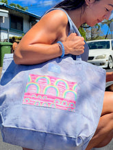 Load image into Gallery viewer, Hand Dyed, &quot;Rainbow Business&quot; XL Tote Bag