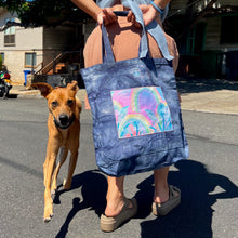 Load image into Gallery viewer, Hand Dyed, &quot;Rainbow Business&quot; Medium Tote Book Bag