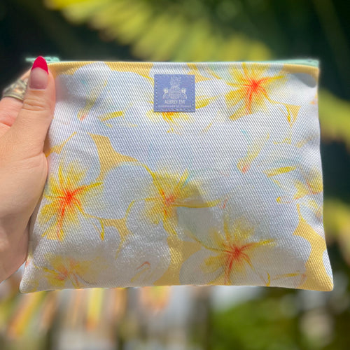 Plumeria Sunshine Small Pouch