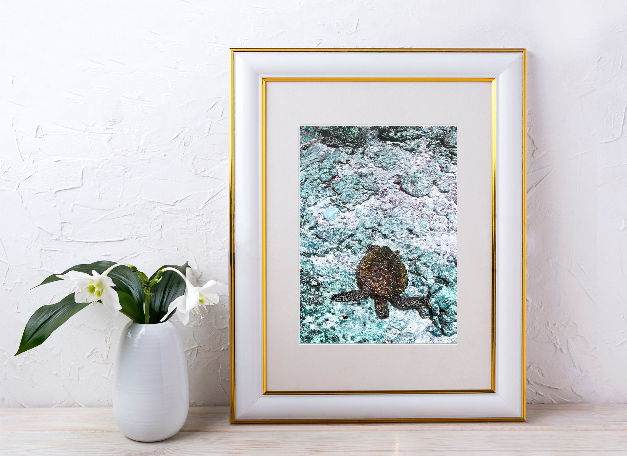 Honu Rock Piles Wall Art
