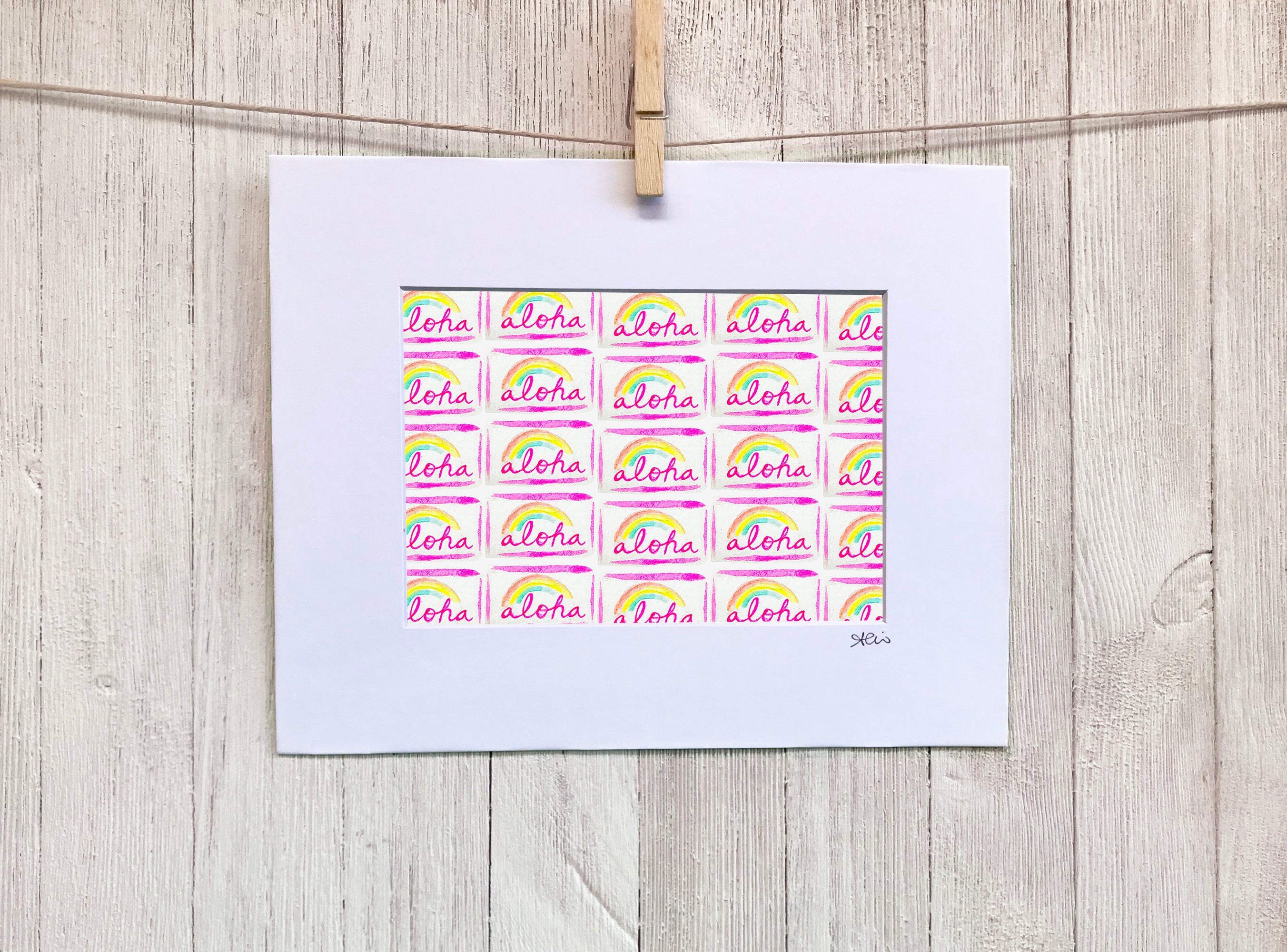 Aloha License Plate Wall Art