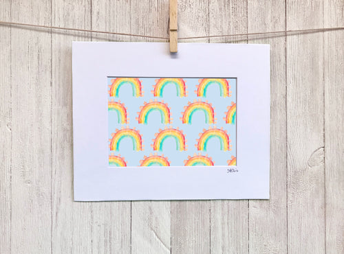 Blue Over the Rainbow Wall Art