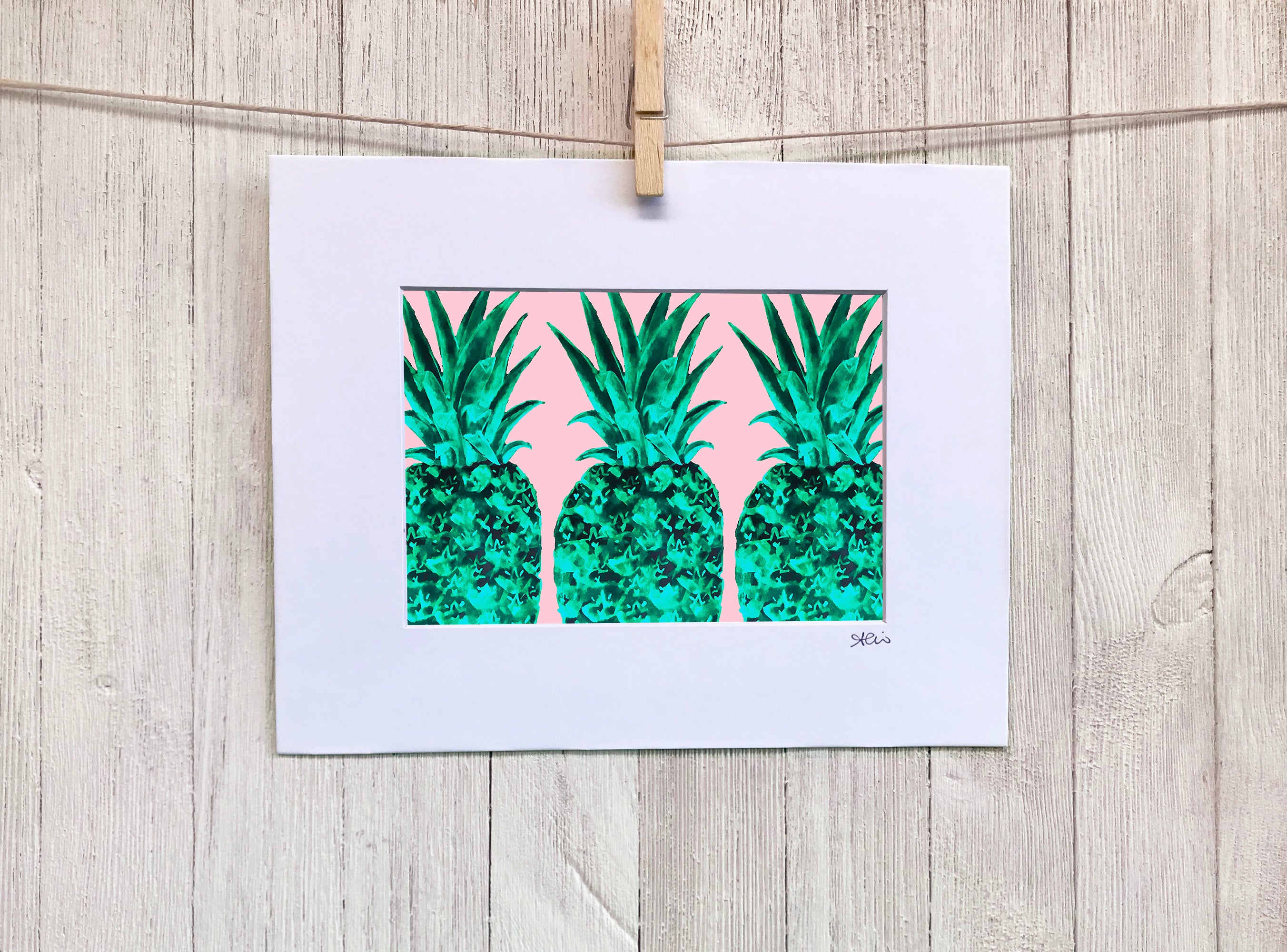 Emerald Pineapple Wall Art