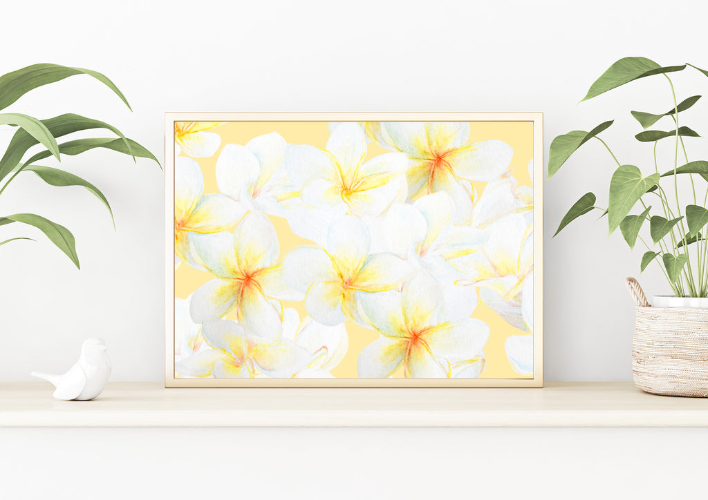 Floating Plumeria Wall Art