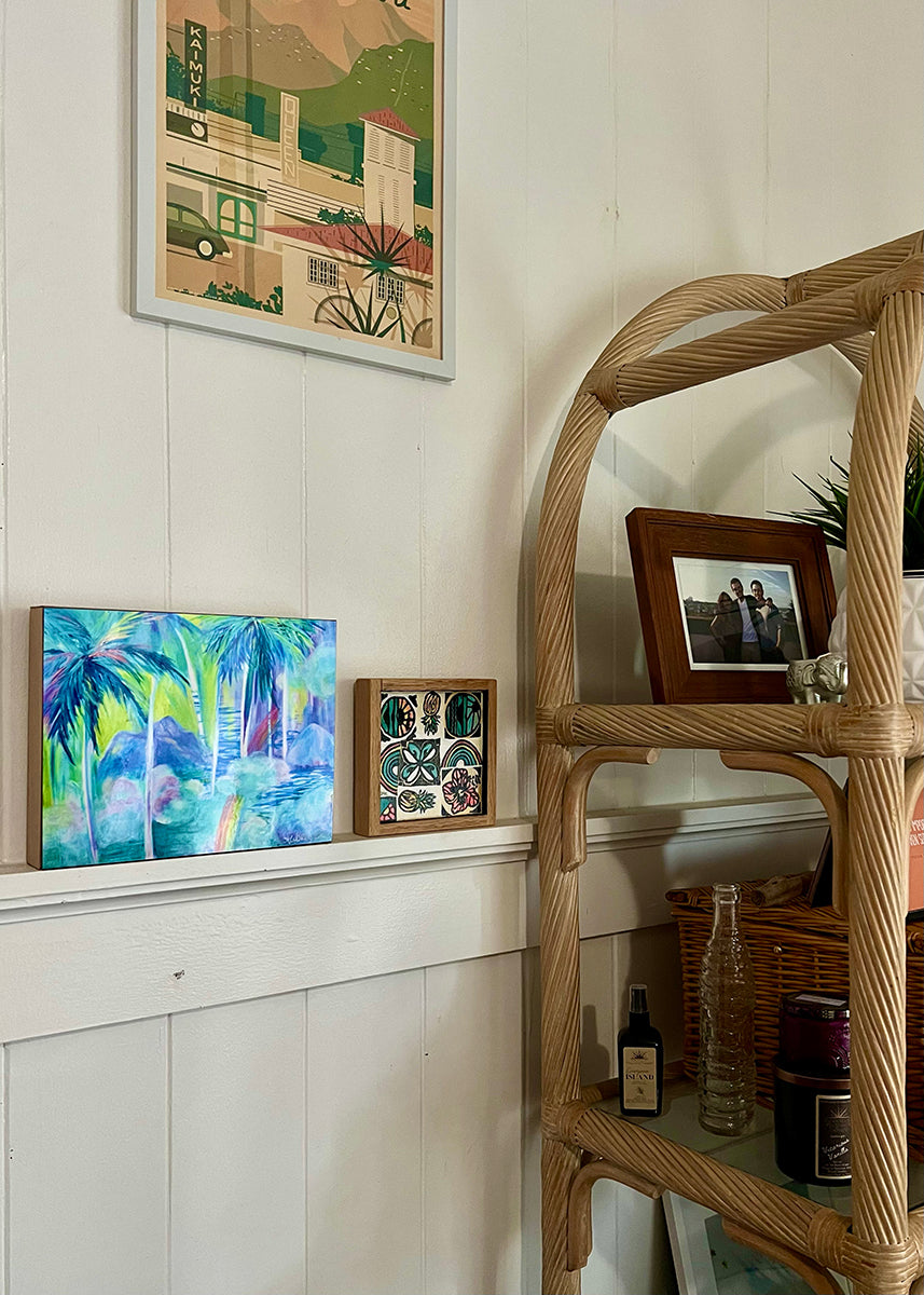 Island in the Clouds Wood Mounted Wall Art