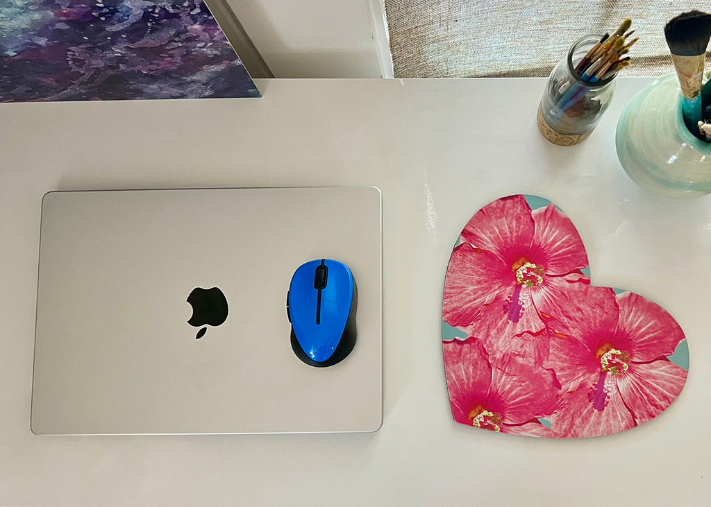 Vintage Glitz Heart Mousepad/Hot Pad