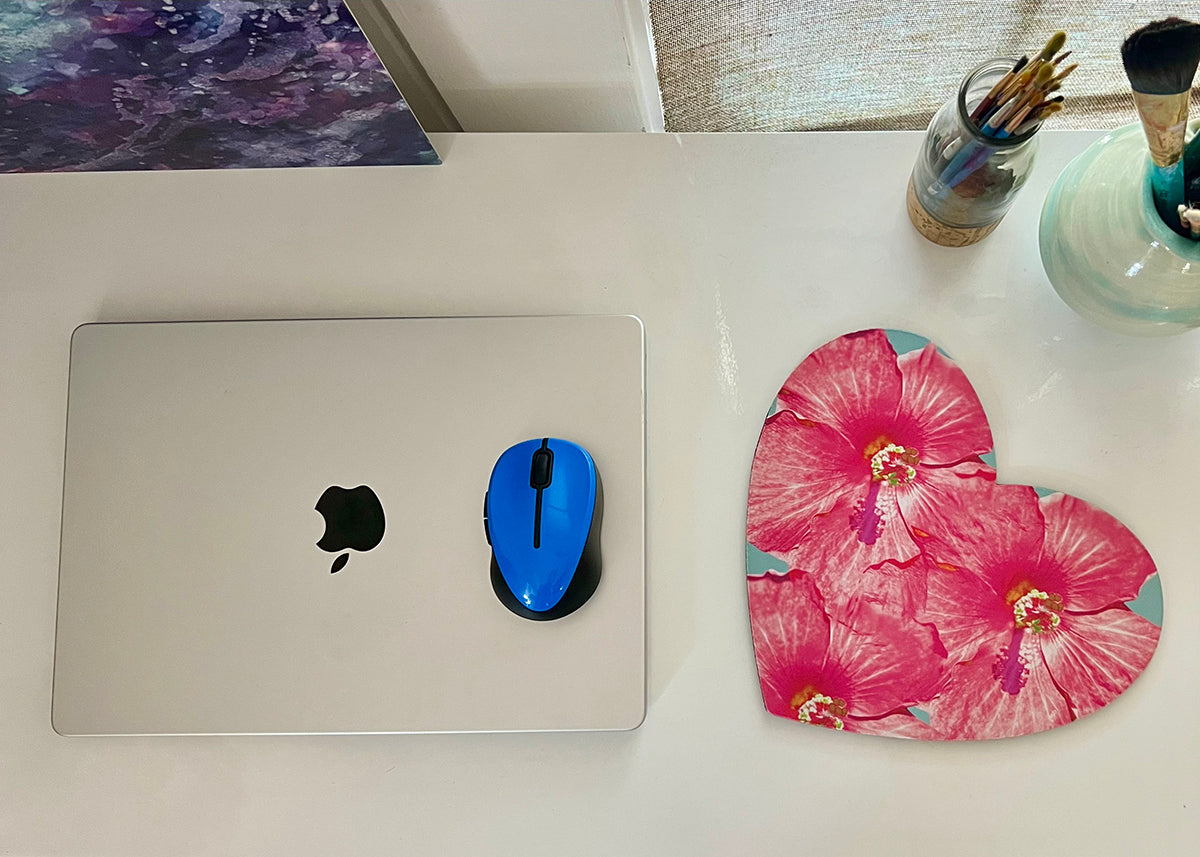 Vintage Glitz Heart Mousepad/Hot Pad
