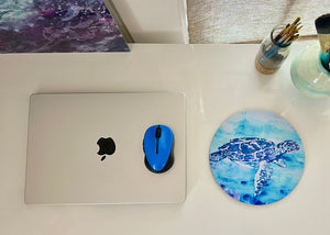 Blue Honu Mousepad/Hot Pad