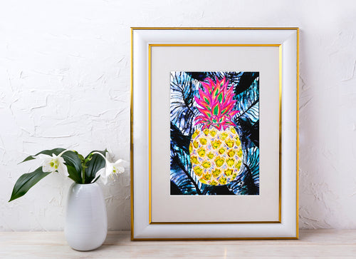 Colorful Pineapple Wall Art