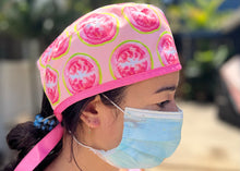Load image into Gallery viewer, Pink/Blue Guava Scrub Cap Surgical Cap