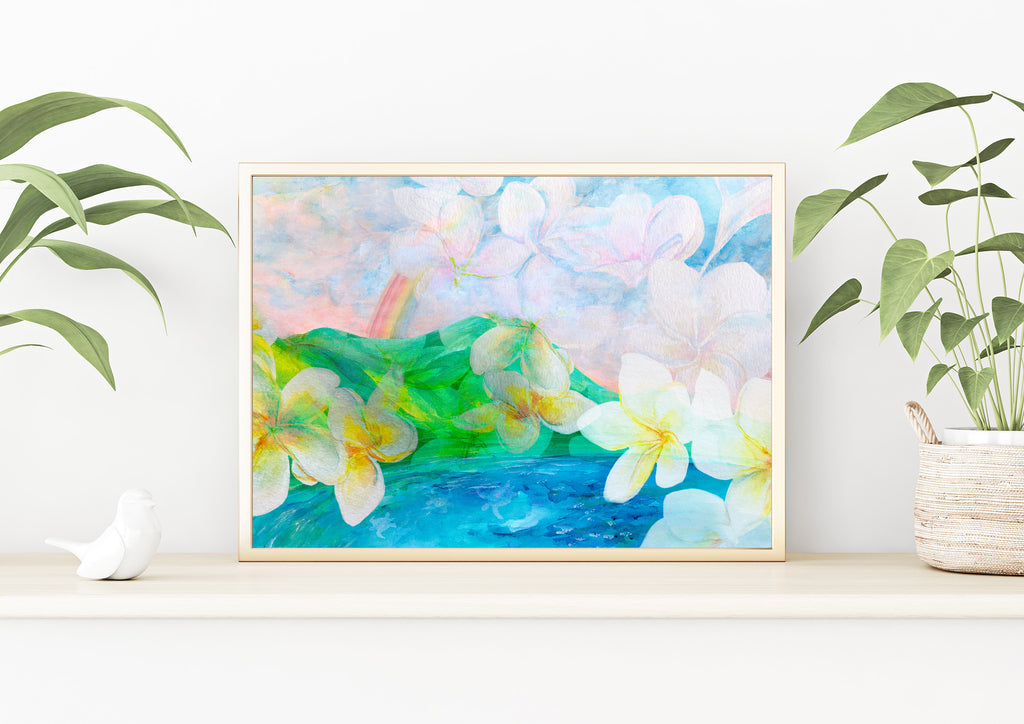 Plumeria Skies Wall Art
