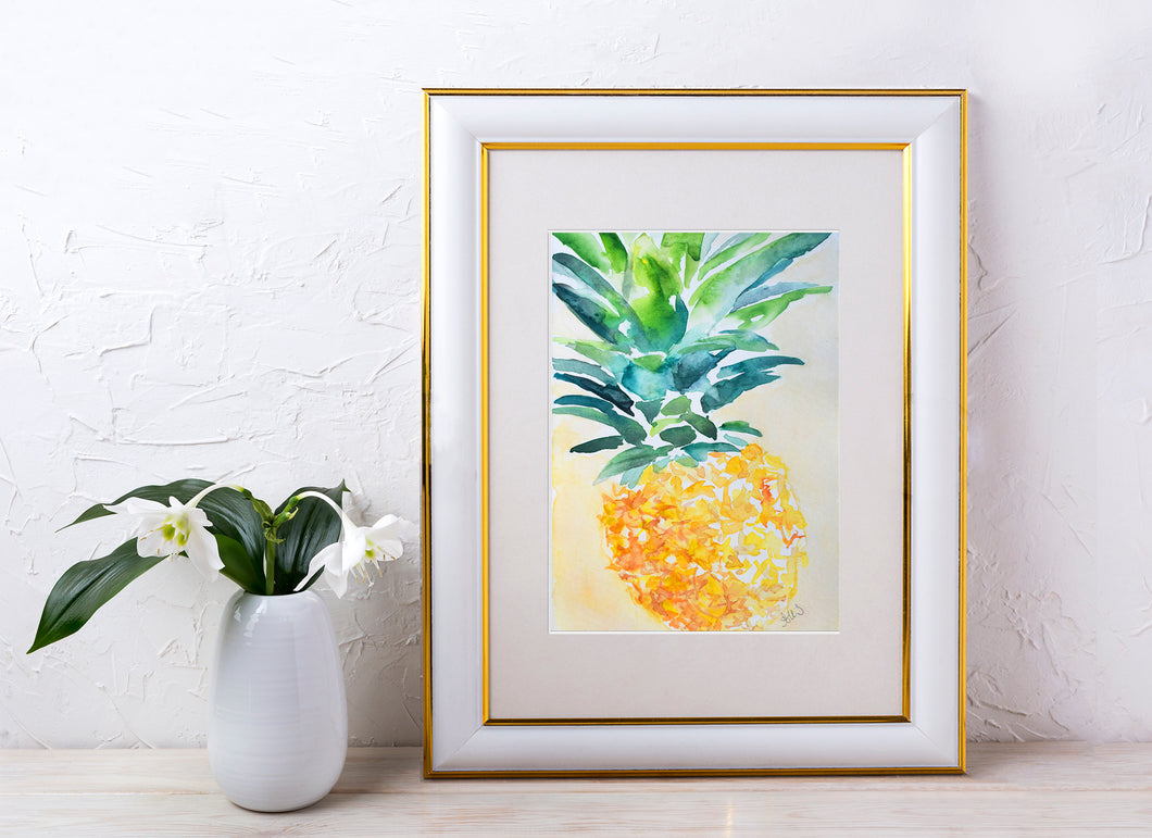 Yellow Pineapple Wall Art