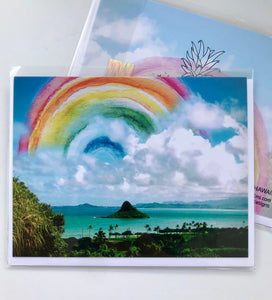 Rainbow Chinaman’s Hat Greeting Card