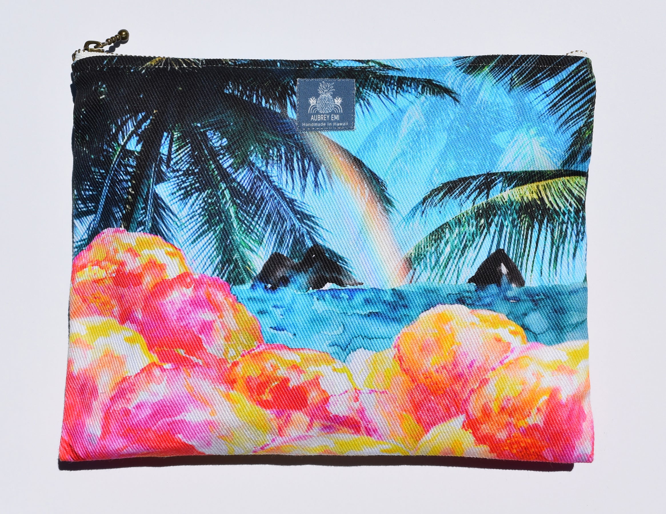 Rainbow Mokulua Islands Medium Pouch