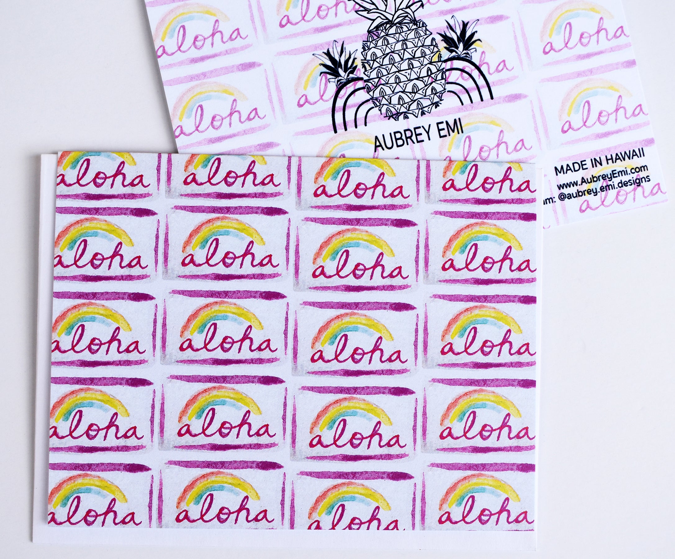 Aloha License Plate Greeting Card