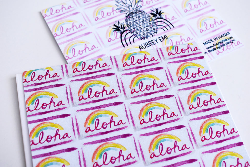 Aloha License Plate Greeting Card