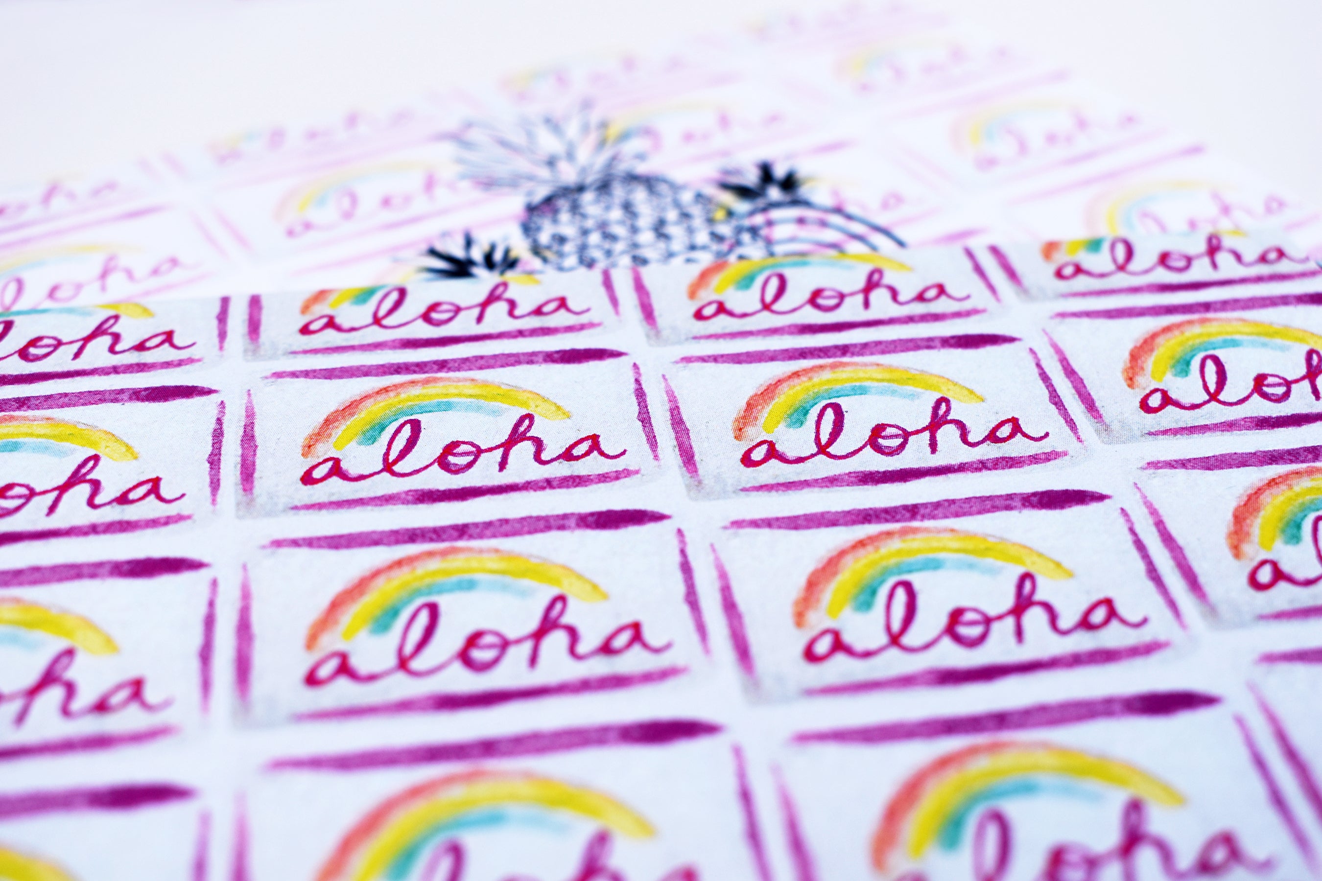 Aloha License Plate Greeting Card