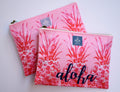 Pink Pineapples "Aloha" Small Pouch