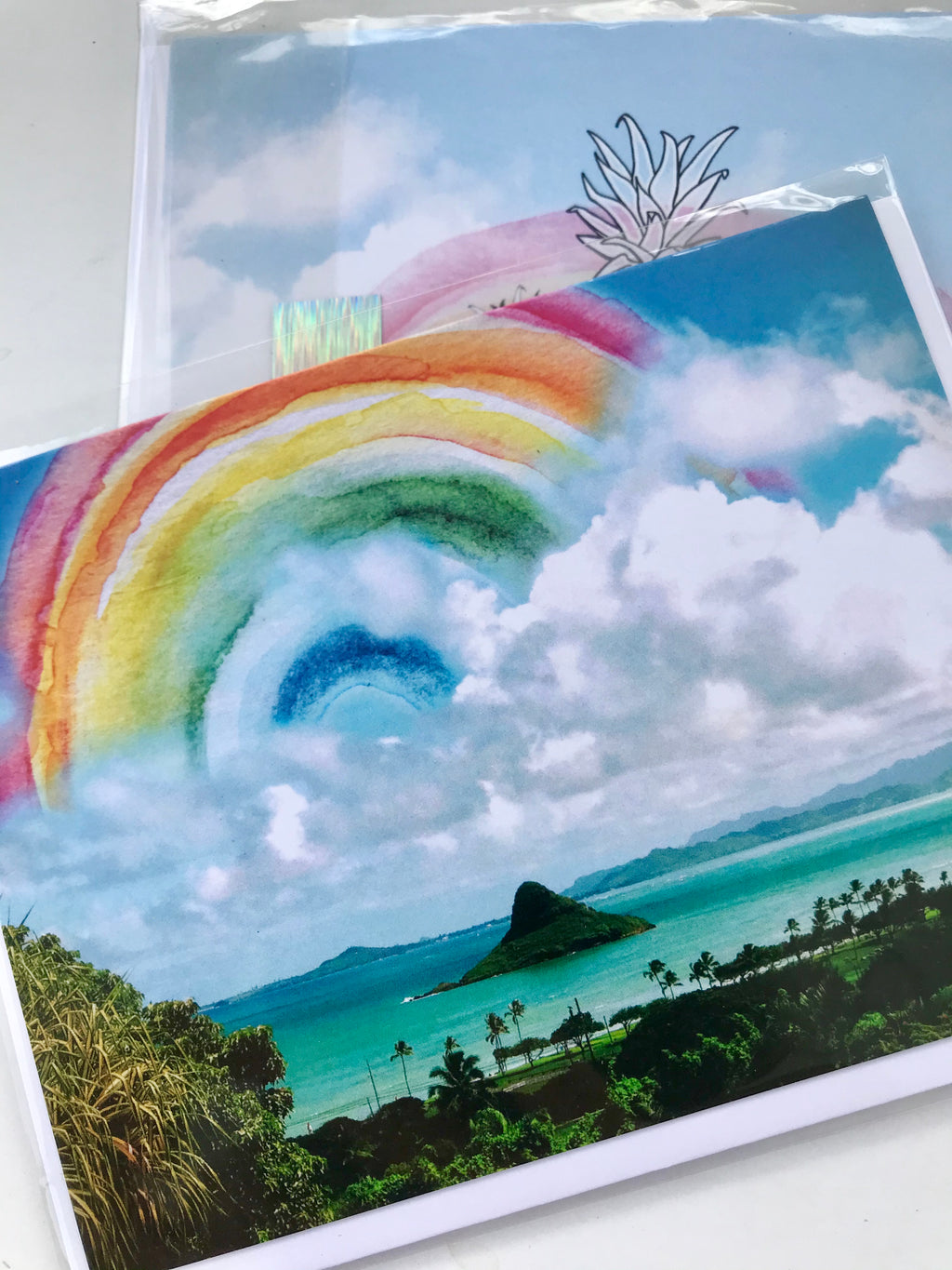 Rainbow Chinaman’s Hat Greeting Card
