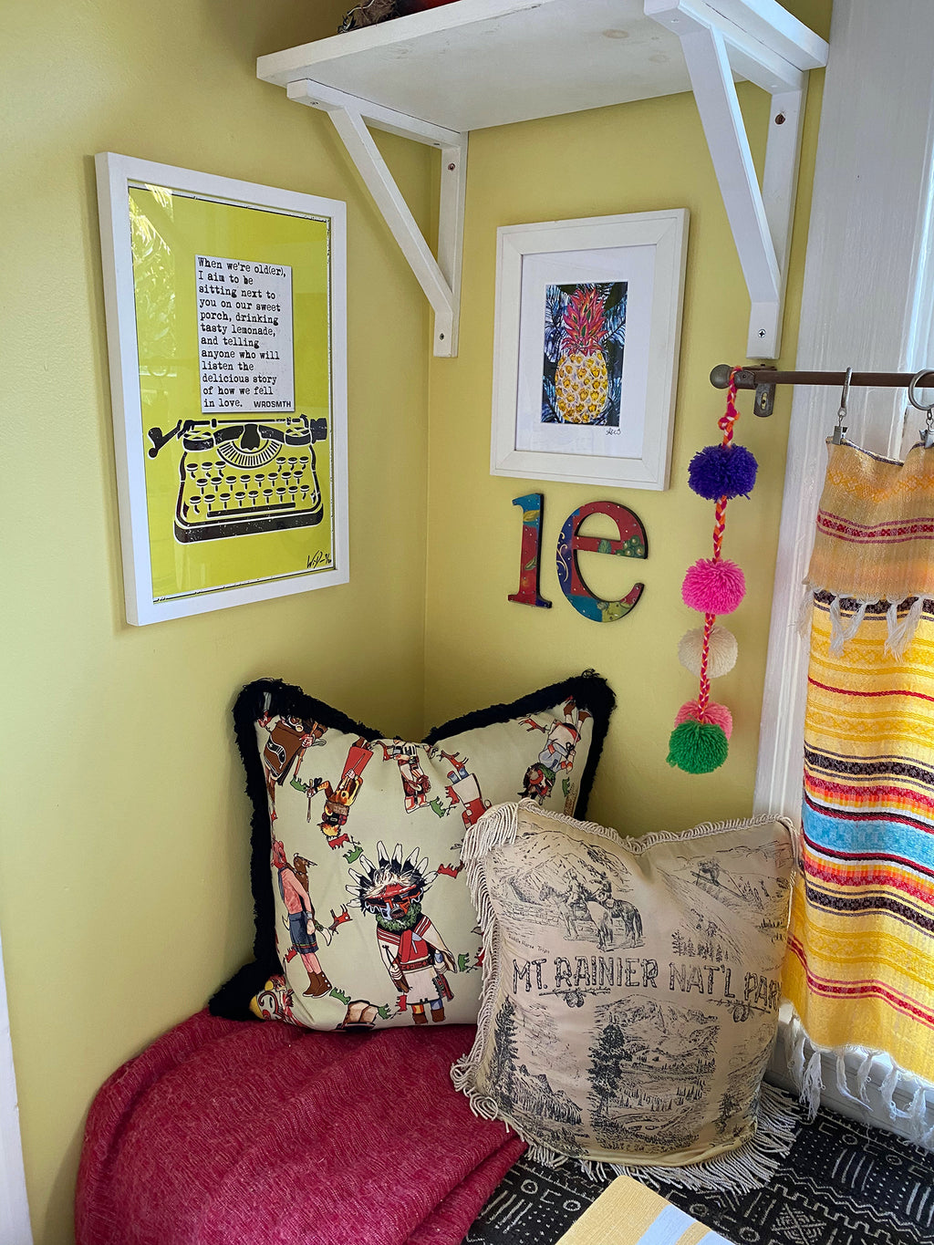 Colorful Pineapple Wall Art