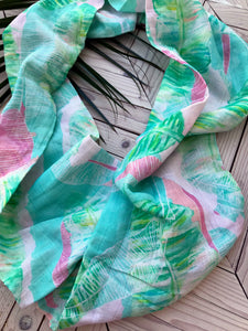 Tropical Banana Leaf Infinity scarf