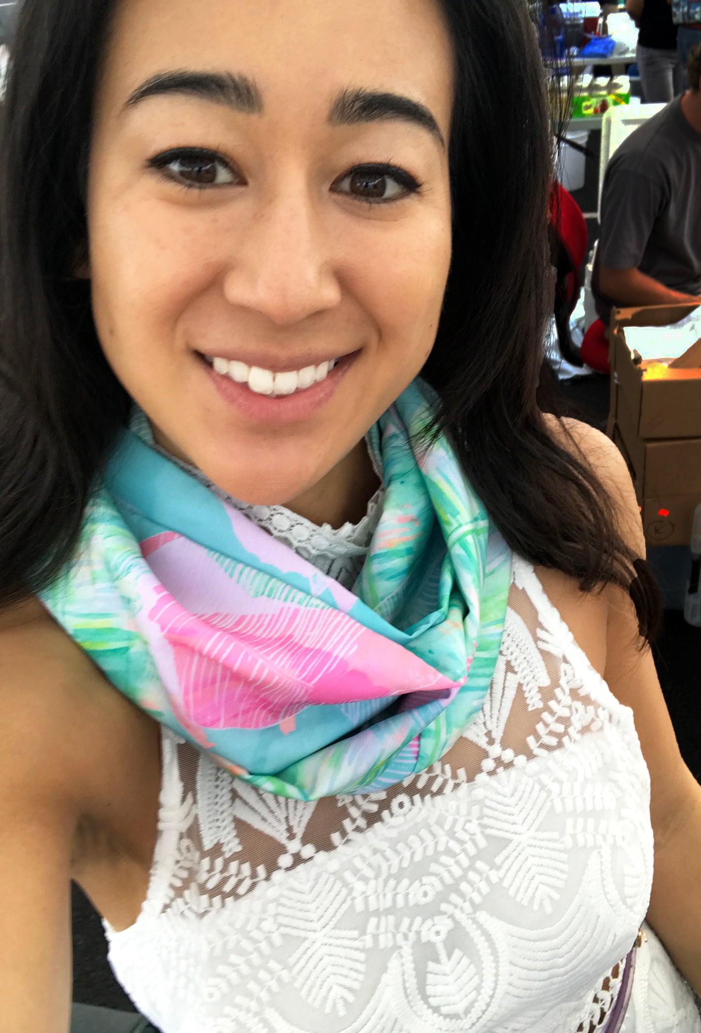 Tropical Banana Leaf Infinity scarf
