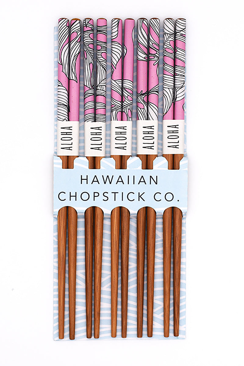 Chopsticks "Monstera Print"