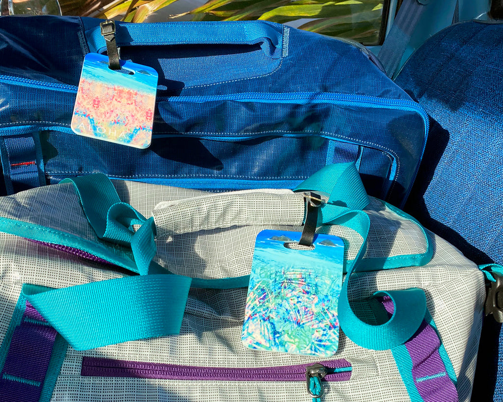 Tropical Mokes Luggage Tag