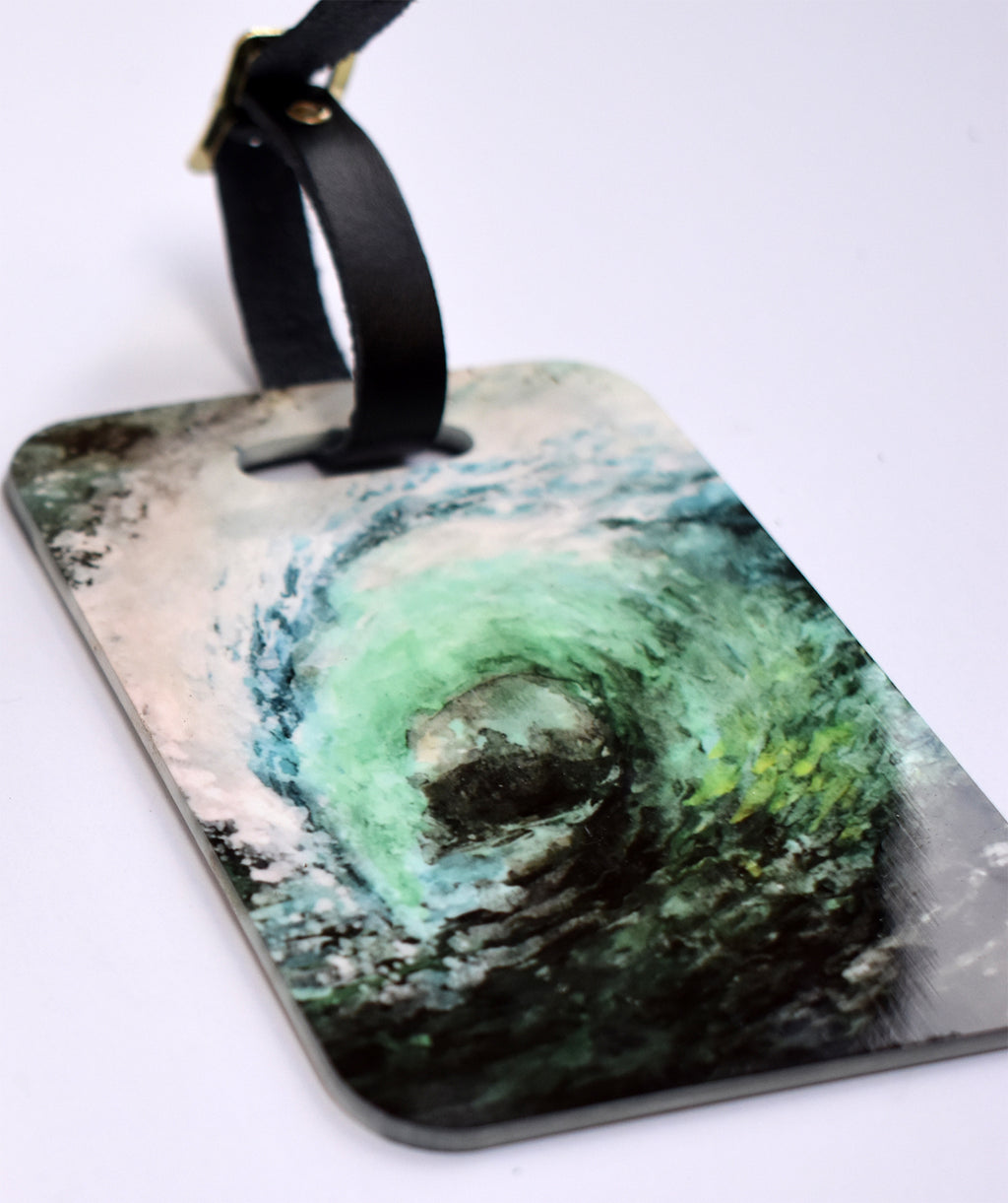 Midnight Wave Luggage Tag