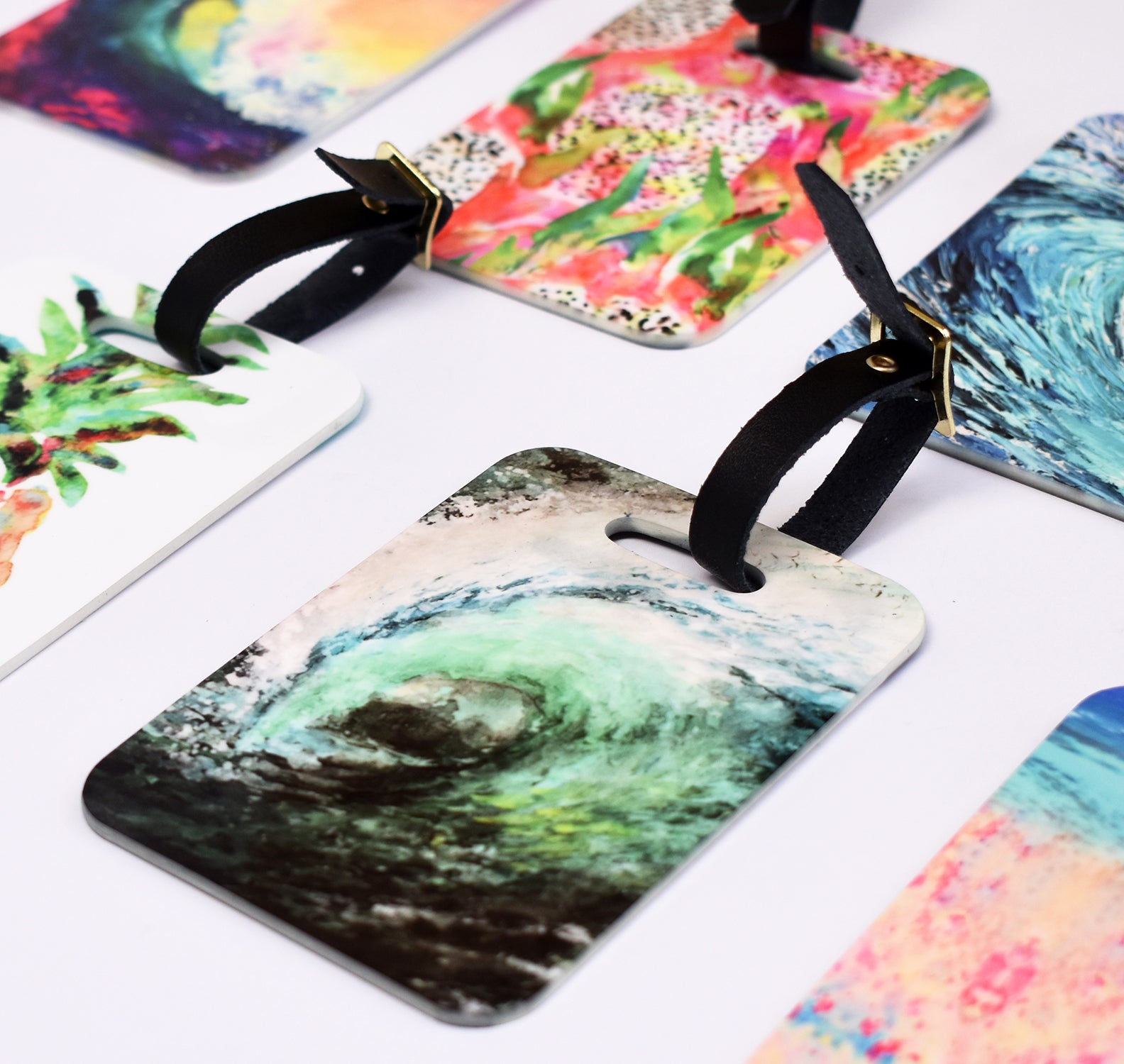 Midnight Wave Luggage Tag